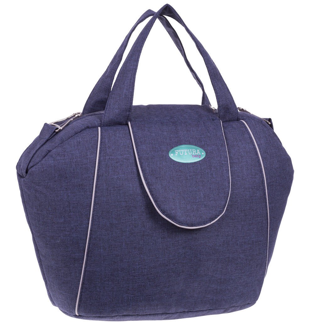 #Kinderwagen ALFA ACADEMY 2in1: marineblau mit weißen Paspeln auf  Gondelbude, Kabine &amp; Tasche. 

goo.gl/SNCjui

#Kinderbuggy