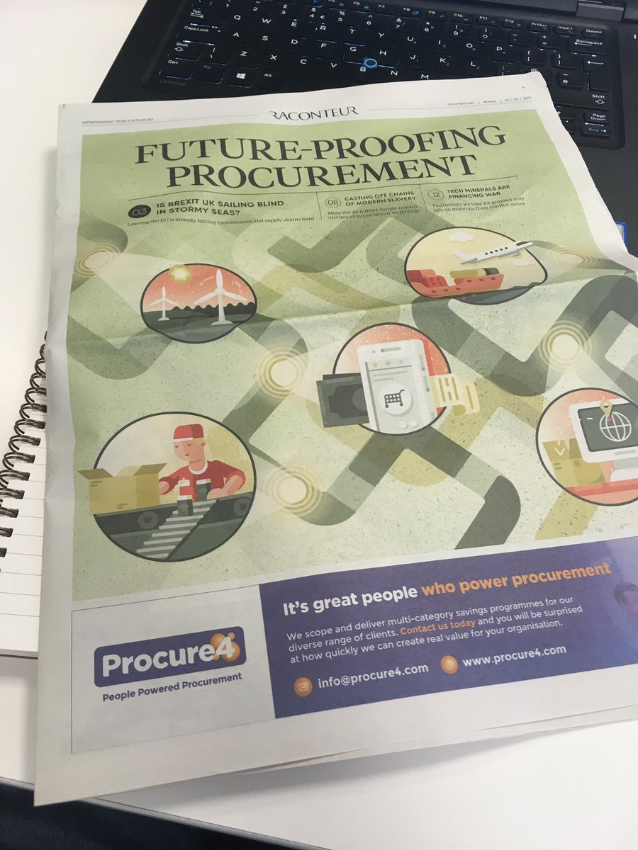 Luke_OMahoney's tweet photo. Just received a copy of #futureproofingprocurement interesting figures relating to #brexit and supplier #diversity programmes https://t.co/TO33Pt2eeJ
