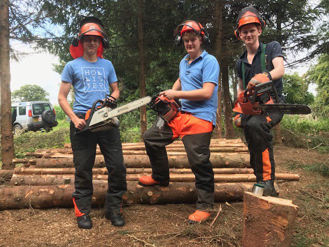 Sed_PowellHouse's tweet image. Congratulations to Patrick Kelly who has passed his level 2 chainsaw test over the summer!  Available for hire!