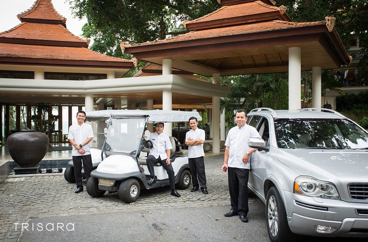 trisararesort's tweet photo. Ready to take you to and around Trisara. The guys behind the wheel. #Trisara #Bellteam #Phuket #luxury https://t.co/9RTtklnmKp