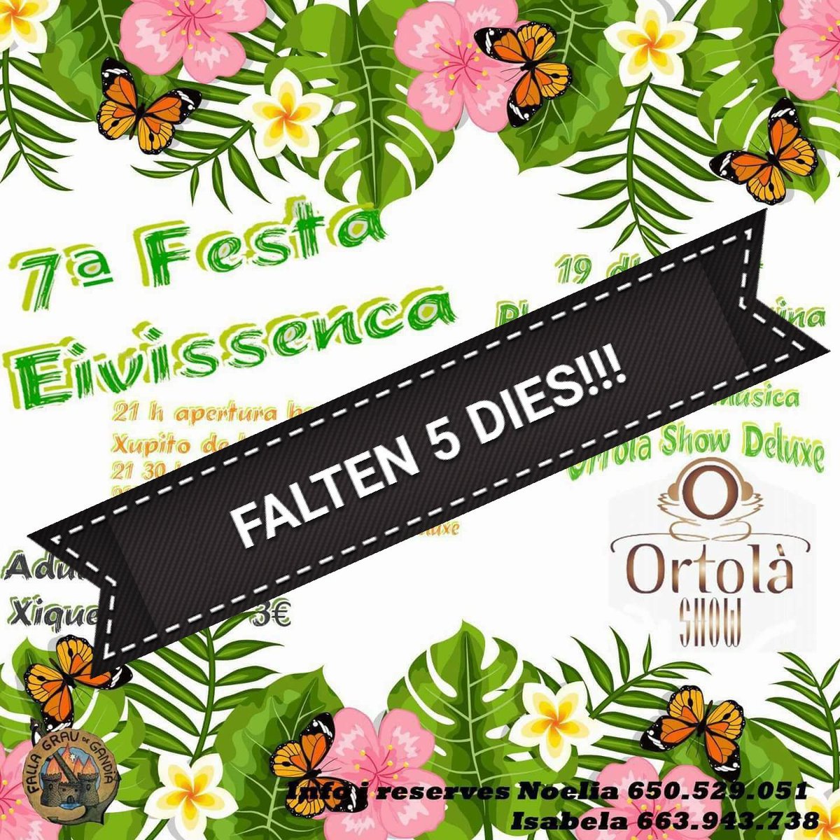 FallaGrau's tweet image. Sols falten 5 dies!animeuse i aneu reservant els vostres tiquets!
#femfalla#femcomboi#serdelgrauisdifferent#somdelextraradi