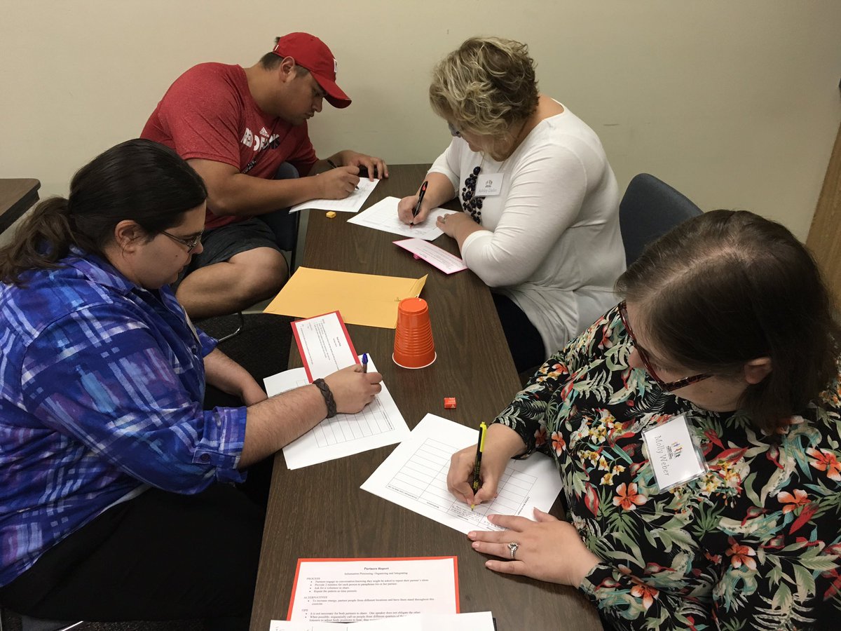 kdhuck's tweet photo. Secondary #443nt new teachers sharing management strategies https://t.co/cx7N1vY6cy