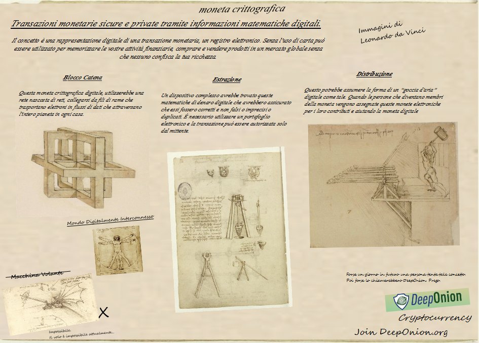 ceredigionman's tweet photo. Leonardo da Vinci's lost work regarding cryptocurrency
Now we know !
@DeepOnionx #DeepOnion #TorIntegrated #CryptoCurrency #Secure #Private https://t.co/bW3Qt3Fed3