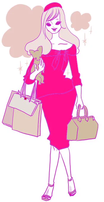 キューティブロンドも描いた 