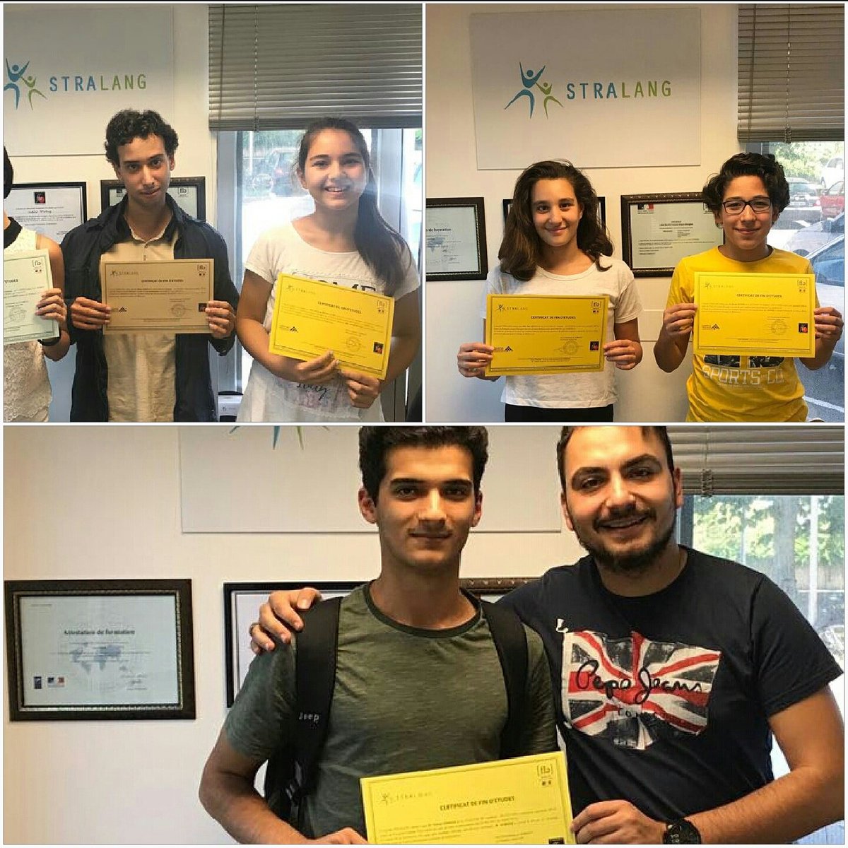 stralang_'s tweet photo. Merci à Lina, Florio, Nurefsan, Kar, Doruk et Yunus d'avoir choisi #stralang pour vos cours de français ! Très bonne continuation😀 https://t.co/TMwoamok84