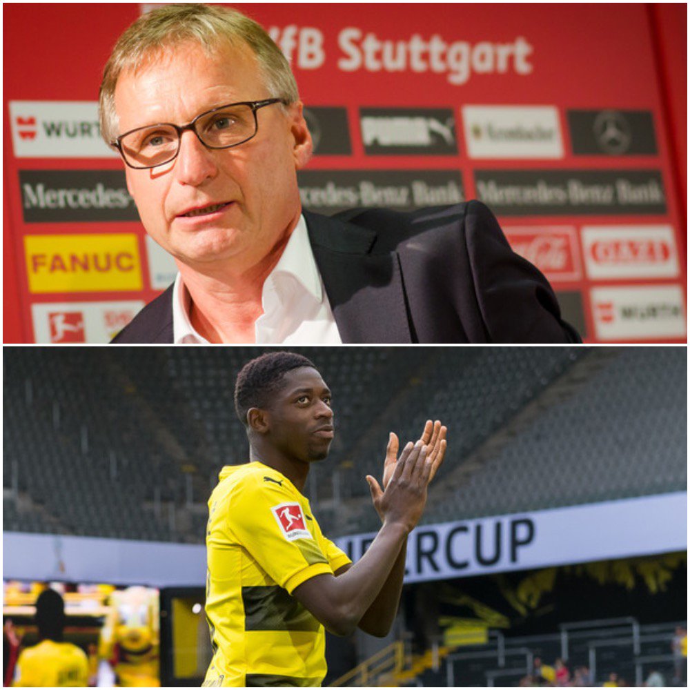 buzz09app's tweet photo. Der neue @VfB-Sportdirektor Michael #Reschke verteidigt das Verhalten von #BVB-Star #Dembele. Jetzt auf https://t.co/1654OlQMPV!

📷 dpa https://t.co/aDpgZluWQS