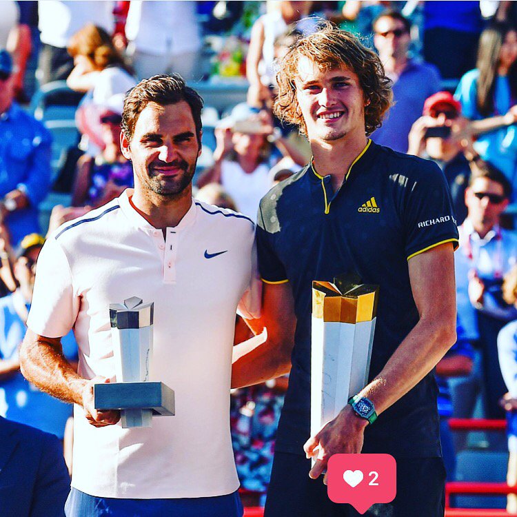 TheBorisBecker's tweet image. Fantastic win for #Sascha against the #GOAT @ATPWorldTour #MontrealMasters