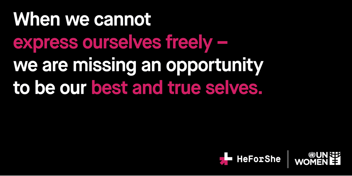 HeForShe's tweet photo. Let's ensure we all have the opportunity to be who we are. Take action at https://t.co/Diz4ih8an9 https://t.co/BjzhWz3QcM