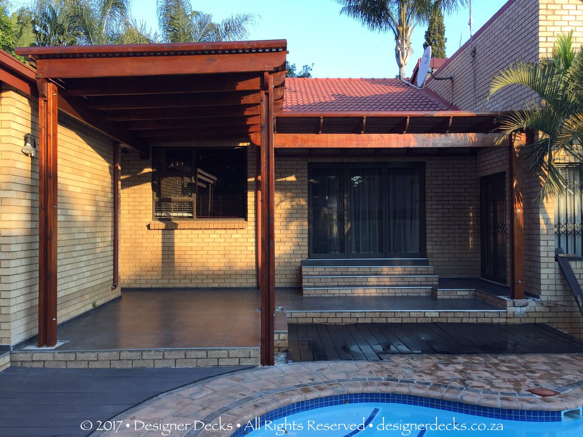 designerdecks's tweet image. Check out this lovely custom-built pergola that we installed last week in PTA.
#pergola #patio-designs #shadeawning
