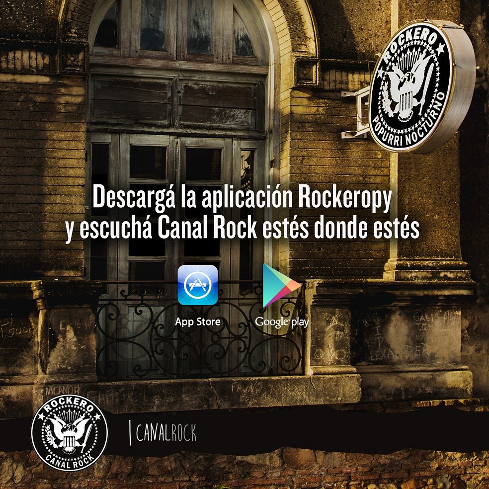 rockeropy's tweet photo. Descargá la app, buen rock nacional en todo momento 😎✌ #Rockeropy 🎶 https://t.co/v42ivW2UcR