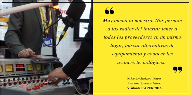 CAPERShow's tweet photo. Compartimos el mensaje que nos dejó un visitante de #CAPER2016. https://t.co/6STWVWlPU4