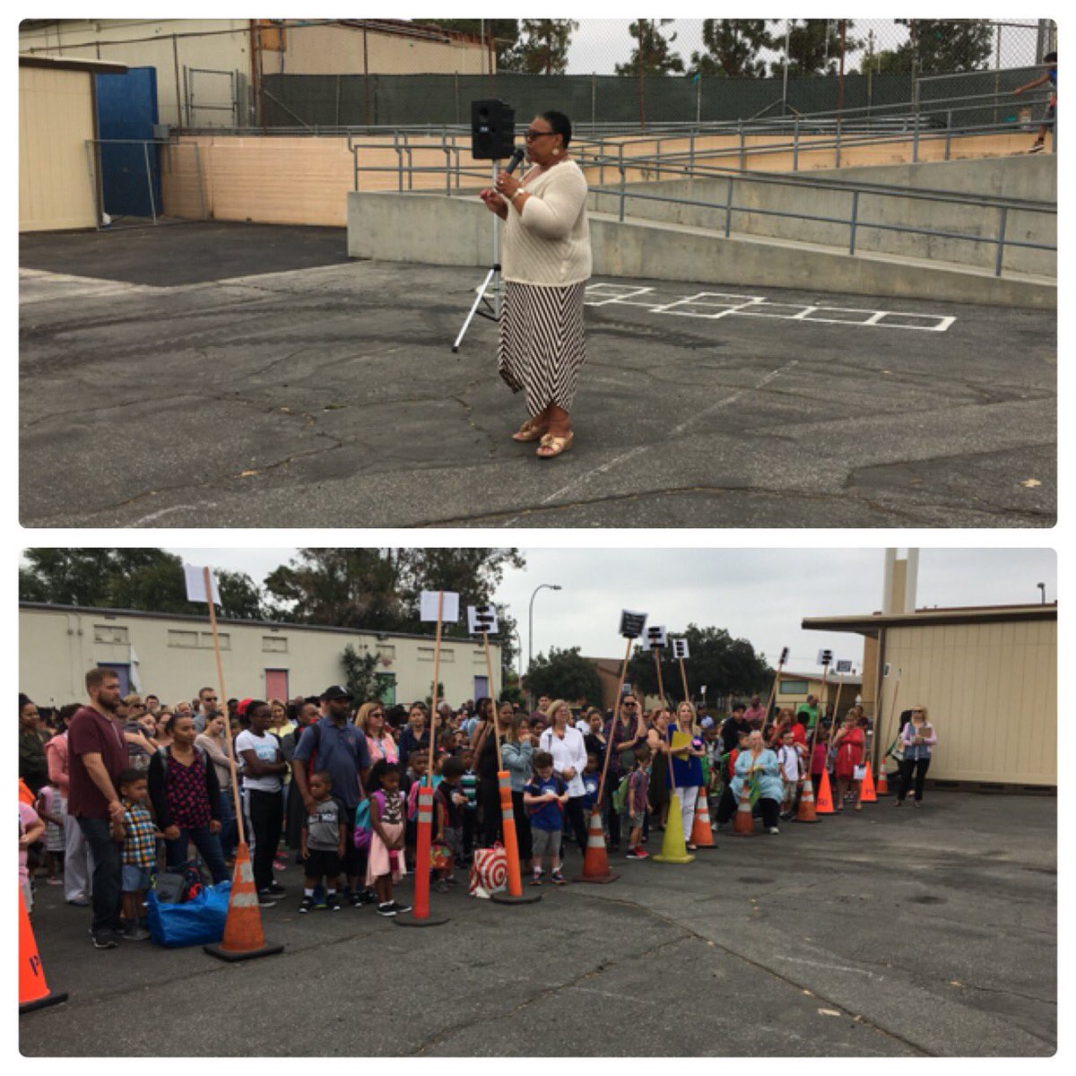 PasUSDSpEd's tweet photo. Welcome Back to NCES Staff and Students. #firstdayofschool @PasadenaUnified https://t.co/sDfMxdMoWP