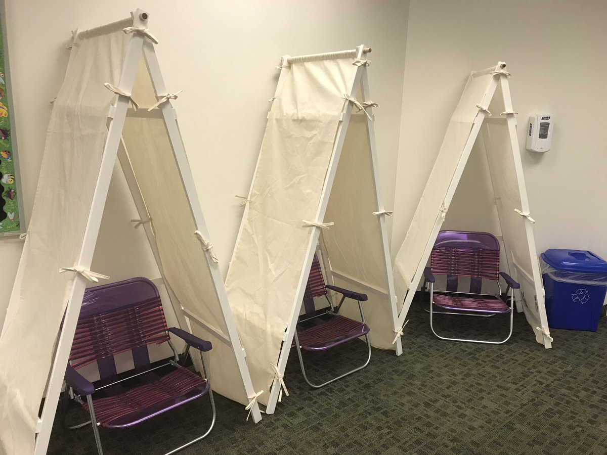 KeriKolettis's tweet photo. @PineCrestSch @LisaOckerman Reading tents completed. #English6 #makerspace #ilab #innovation https://t.co/gKEhqPs8gA
