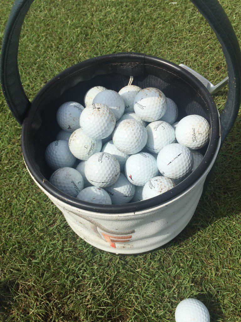 One thing American golf has over Australian golf. Great range balls. Trinity Forest. Dallas.