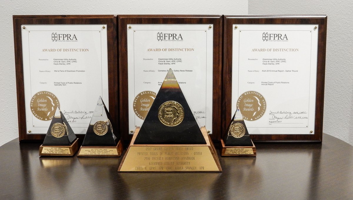 KUAdirect's tweet photo. KUA Wins 7 Statewide Public Relations Awards https://t.co/VuBibE0fy9 #FPRAac #myFPRA #publicrelations #Kissimmee #PublicPower https://t.co/1s6H4HDedz