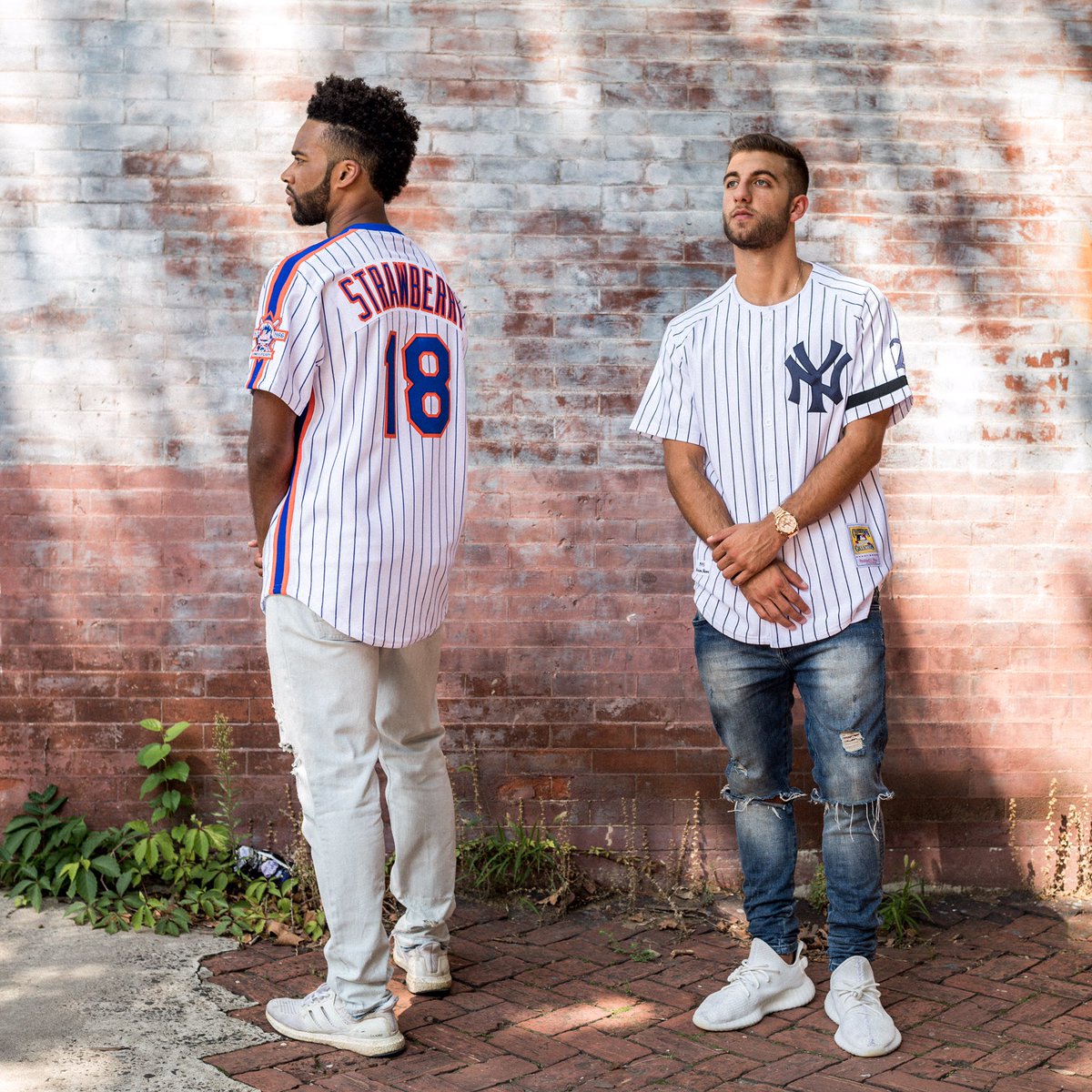 mitchell_ness's tweet photo. The rivalry continues. @MLB @Yankees @Mets #mnjersey #mnauthentics #mitchellness https://t.co/LxHYRxHAKX https://t.co/ywiKQ7I3d5