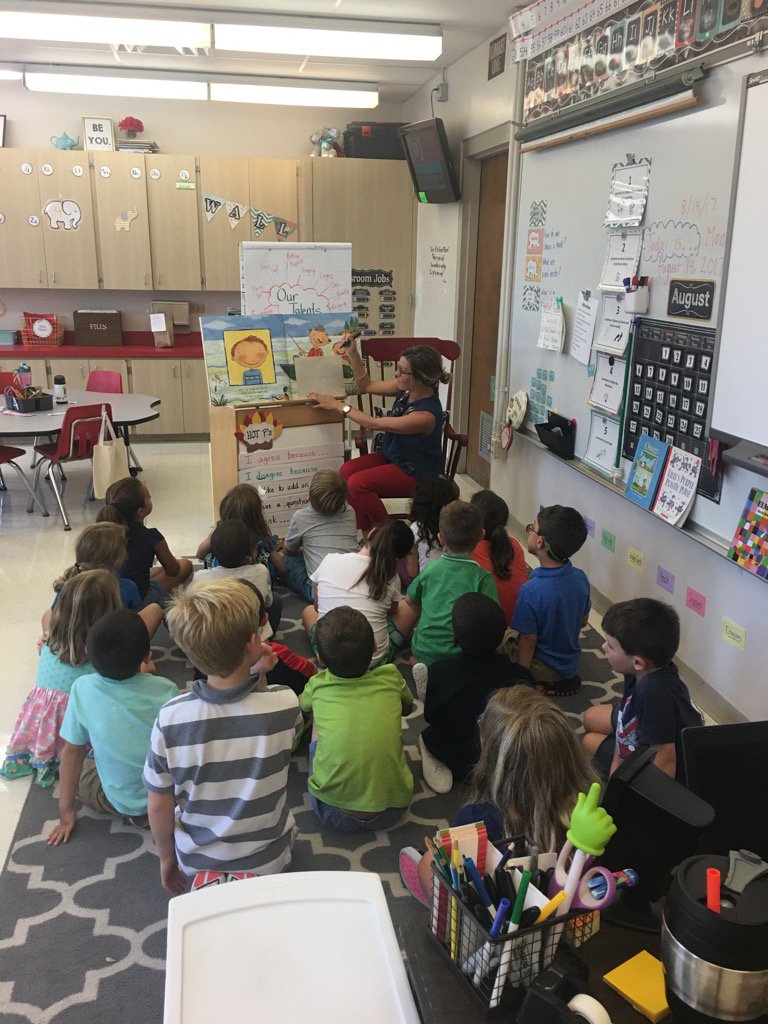 First Graders hard at work.