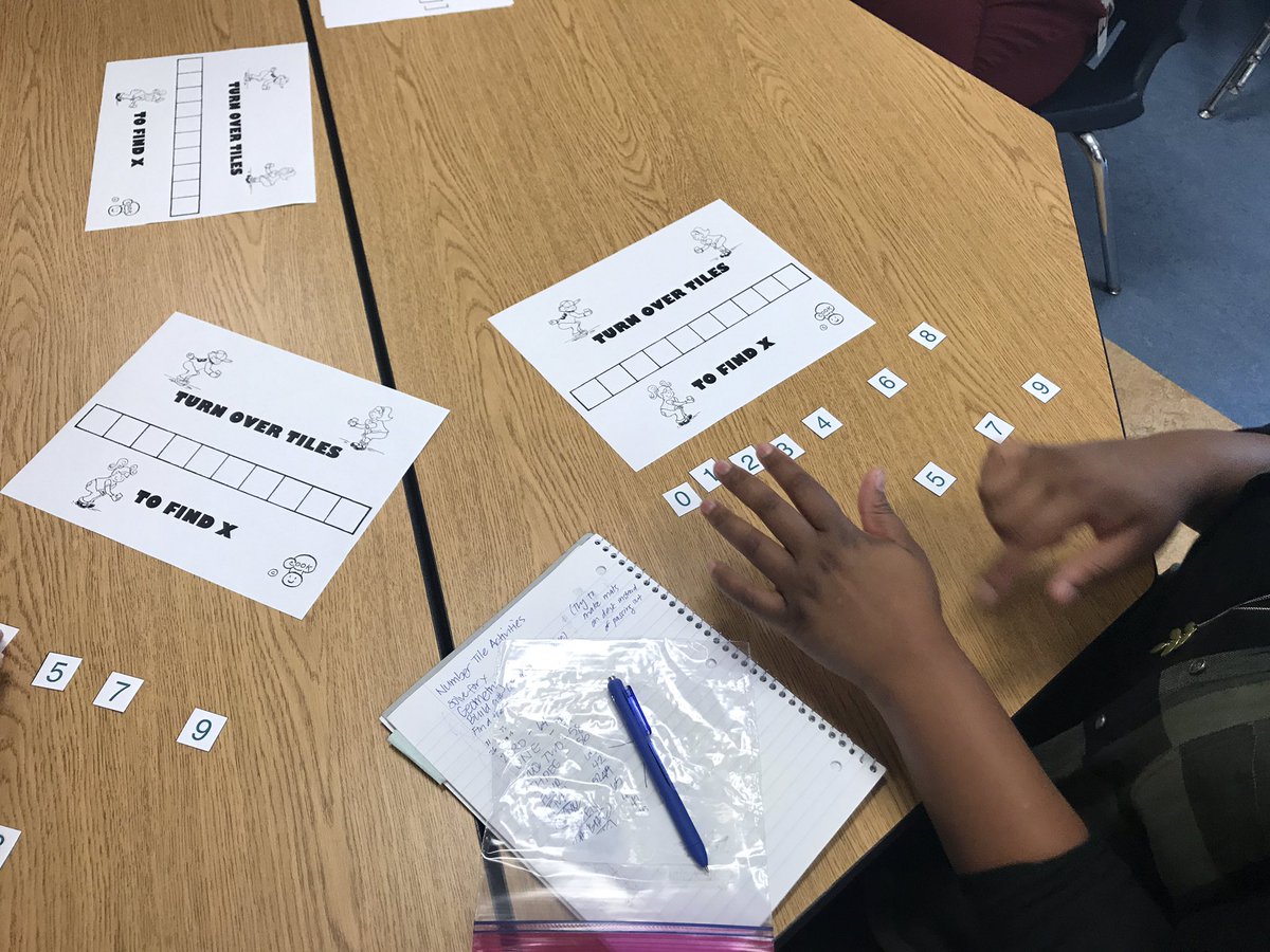 clauncha1's tweet photo. Monday morning math with Marcy Cook number tiles! #FISDLearns #TEAMOgle https://t.co/Bqxm5d0H3W