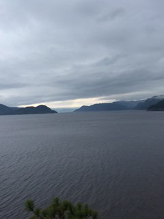 Fjord in Saguenay-St Lawrence Marine Park <a href="/ParksCanada/">Parks Canada</a> Saw 6+ belugas on hike.Kids shocked that baby belugas are gray