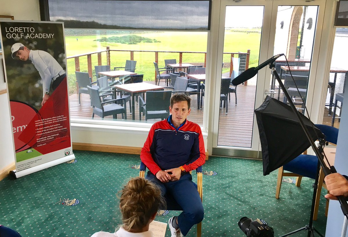 Lights, camera, action!The Headmaster and Director of Golf are interviewed by <a href="/ScottishGolf/">Scottish Golf</a> at the <a href="/LorettoGolf/">Loretto Golf</a> U14 Championship <a href="/CrailGolf/">Crail Golfing Society</a>