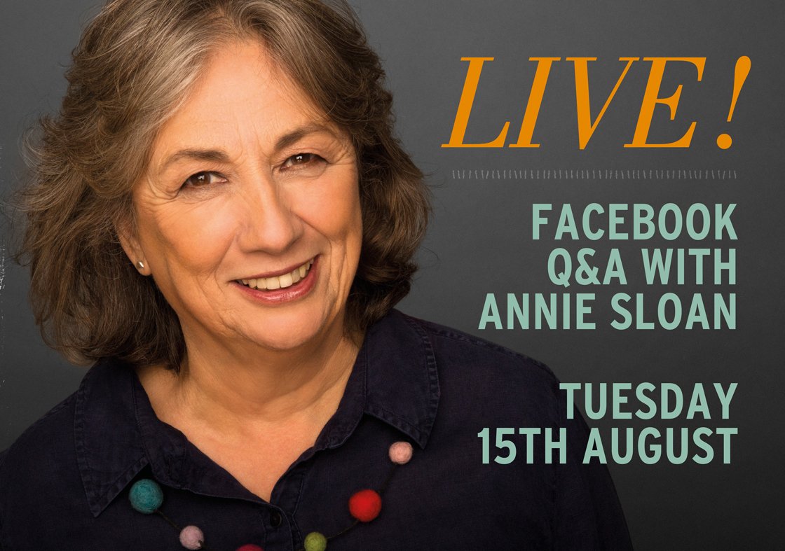 AnnieSloanHome's tweet image. Don&apos;t forget I&apos;m going LIVE on my Facebook page tomorrow at 3.00pm BST! Will I see you there?