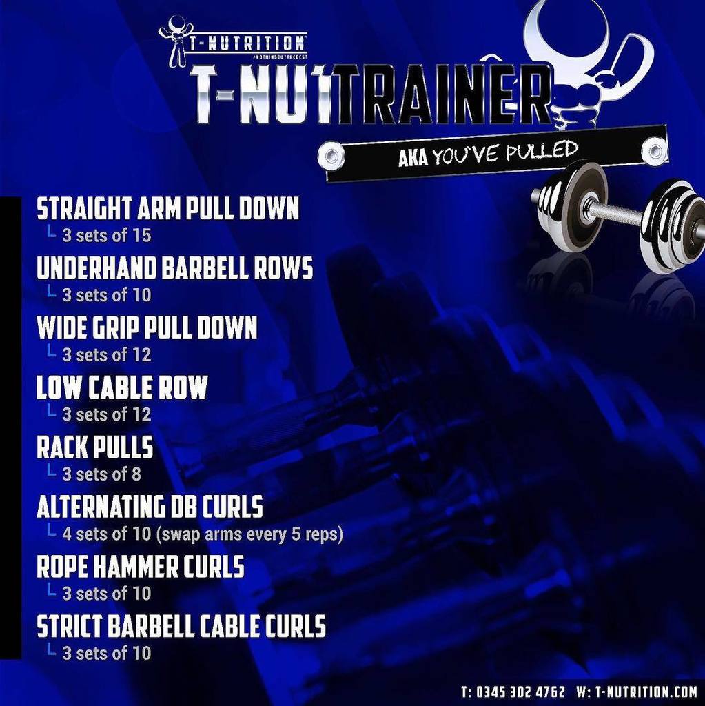 tnutrition's tweet image. Give This Pull for the Pump workout ago this week. Drafted by our very own staff &amp;amp; T-Nutrition Certified 💪💪
#PullD… ift.tt/2hXx5yR