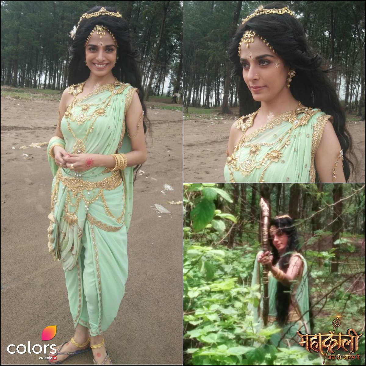 rangblaze's tweet photo. #PoojaSharma posing in her #Parvati avatar on the sets of #Mahakaali! @PoojaSharma_FC @PoojaSharmaFanC @PoojaSharmaFC @ColorsTV https://t.co/IuX1NxF7wp