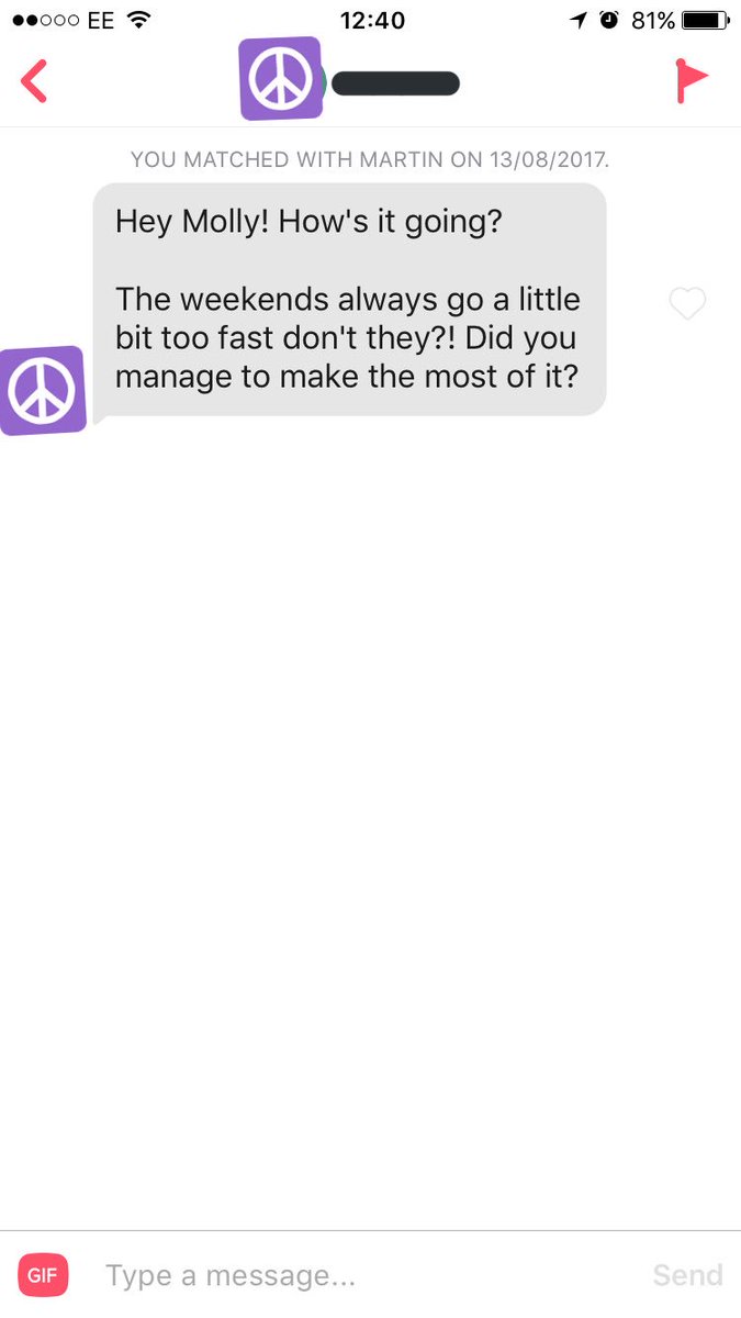 ConvosWithTrash's tweet photo. Not a terrible opener: A copy and paster but at least it has a bit of effort and something to reply to! #PositivePost #RareAppreciation https://t.co/r5Ws8Lo4E8