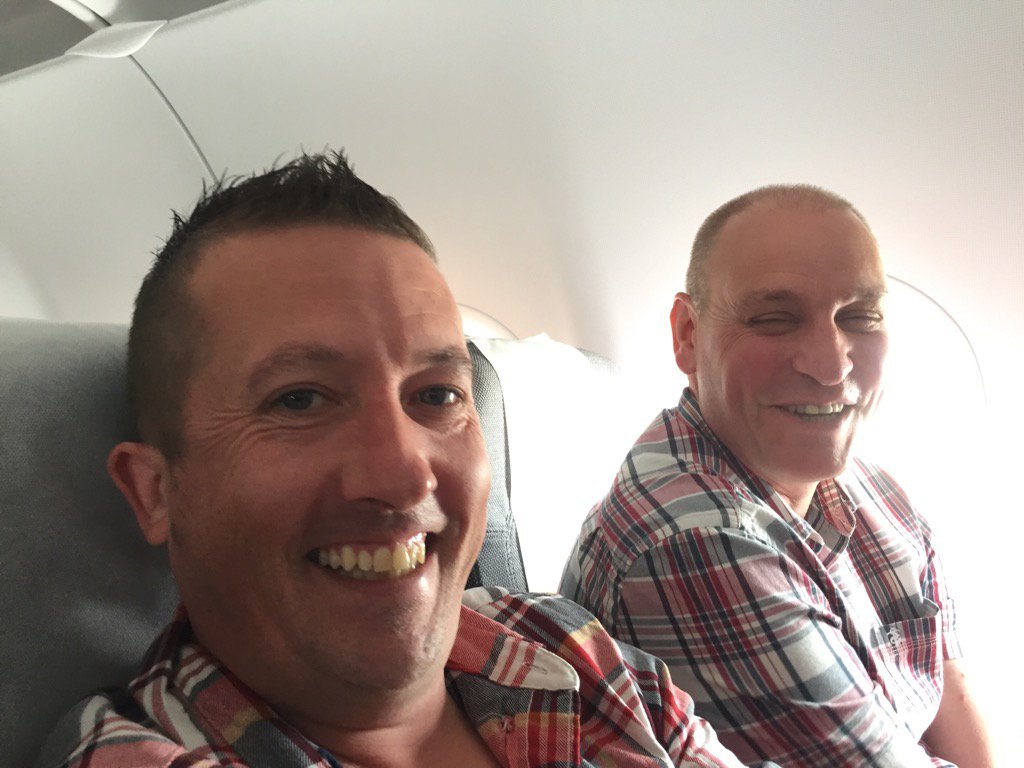 Happy guys on route to #AquaNor2017 <a href="/IoAStirling/">Institute of Aquaculture</a> <a href="/HMigaud/">Herve Migaud</a> <a href="/ScotDevInt/">Scottish Development International</a>