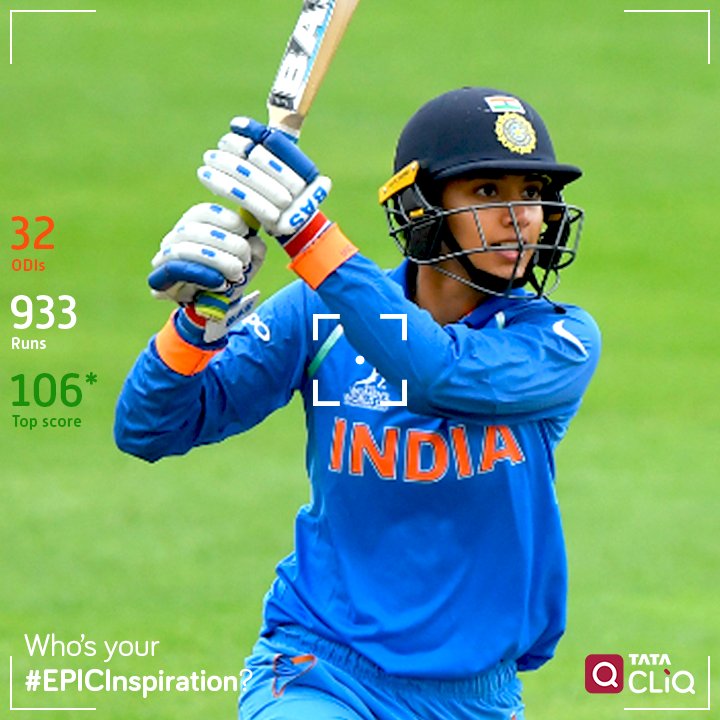 TataCLiQFashion's tweet photo. Itโs time to find out who inspires the leading ladies of Indian cricket. #EPICInspiration #IndependenceDay https://t.co/DGmiKnM5X9 https://t.co/L27lW1R2sE