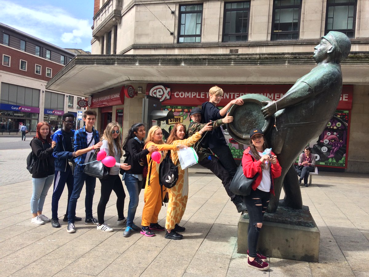 CollabNcs's tweet photo. Our team recreating the St John's Centre statue! https://t.co/OWOYTfoiVp