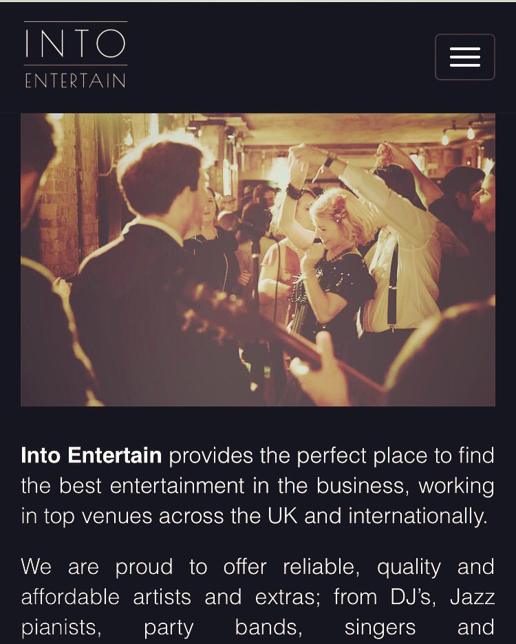 InToEntertain's tweet image. We're officially launching our brand new website tonight. If you, or anyone you know is getting married or having a party.. get in touch!