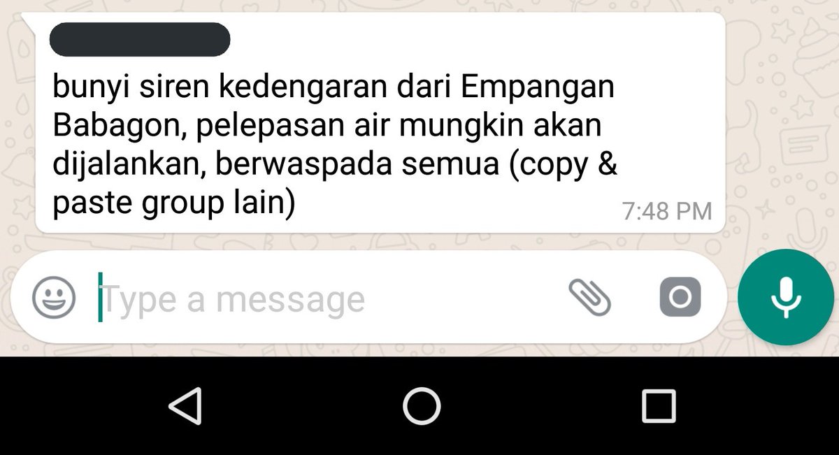 putatan_twt's tweet photo. admin baru dpt dr group ws; betul/tdk hrp kita smua dpt ambil lgkh bjaga2 dlm keadaan hujan lebat yg bterusan, mcm2 hal buruk boleh blaku 😔 https://t.co/sHa5WtKA4P