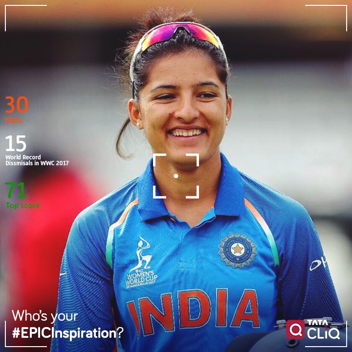TataCLiQFashion's tweet photo. Itโs time to find out who inspires the leading ladies of Indian cricket. #EPICInspiration #IndependenceDay https://t.co/DGmiKnM5X9 https://t.co/L27lW1R2sE