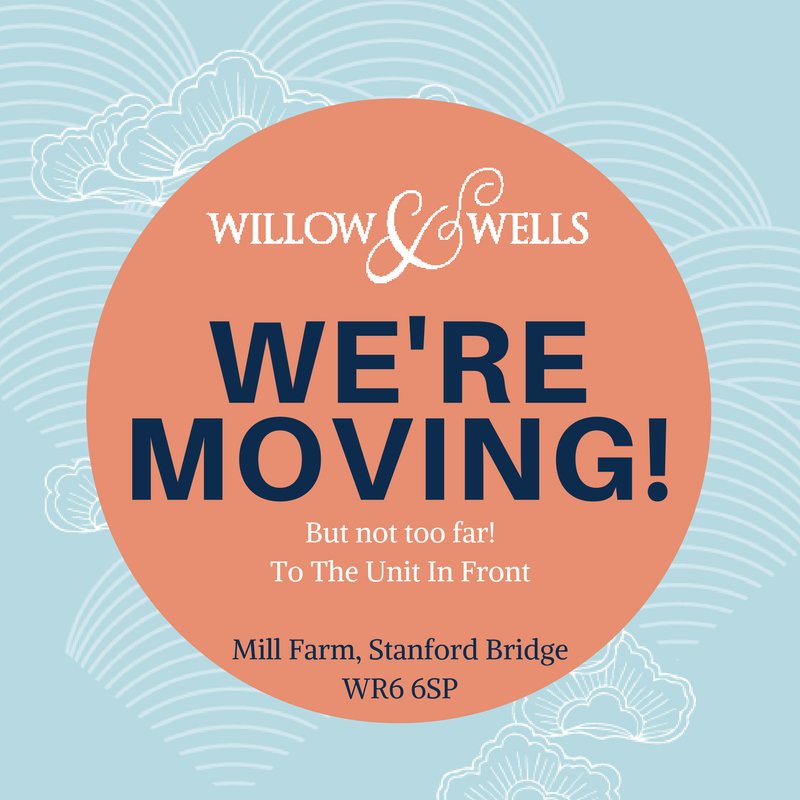 WillowandWells's tweet photo. #wearemoving #excitingtimesahead #closingforrefurbishment #willowandwells #interiordesign #watchthisspace #reopeningMidSeptember https://t.co/LItAKpIeVx