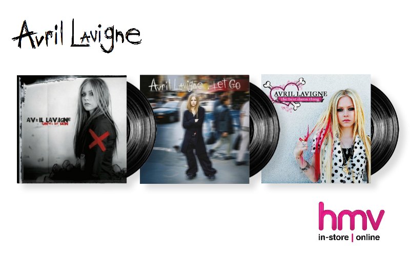 hmvtweets's tweet photo. Some classic @AvrilLavigne albums are coming to vinyl in September! Pre-order now in-store &amp; online: https://t.co/gPbFTGkyJi https://t.co/B3hwoBfvu6