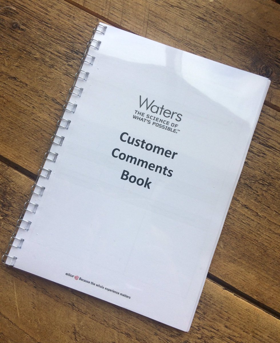 Joanna_Choong's tweet photo. Comments book now available in the staff restaurant, constructive feedback much appreciated! #commentsbook #customerservice @RestaurantWilm https://t.co/APhcd43K1Y
