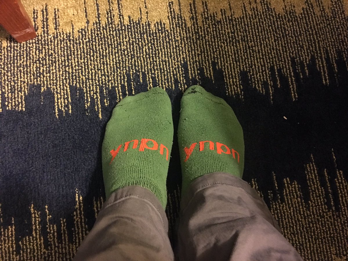 bradleycfisher's tweet photo. Wearin my #ynpn16 socks at #ynpn17! Thx again @ynpn @YNPNportland https://t.co/SspzaNONQO