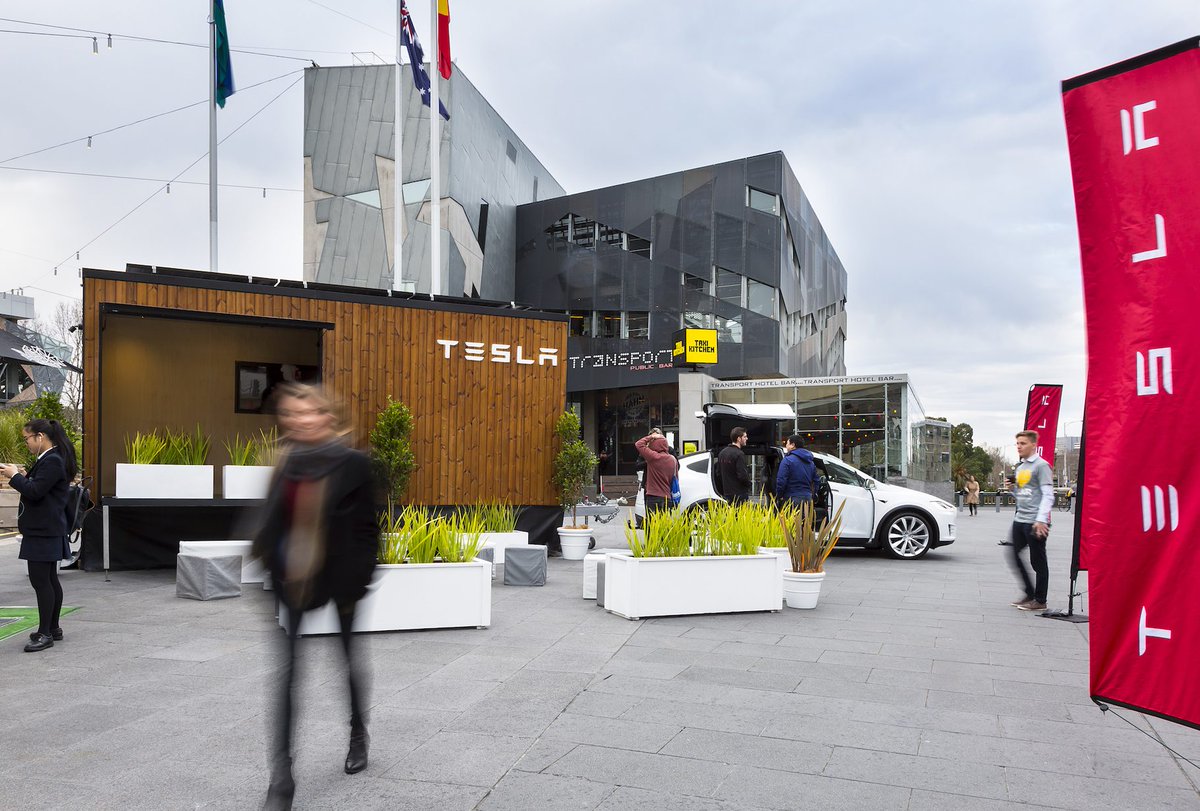 TechCrunch's tweet photo. Tesla's 'tiny house' hits the road in Australia to show off solar power power https://t.co/t0DlzeBQ9x by @etherington https://t.co/lUqcl5w0Fl