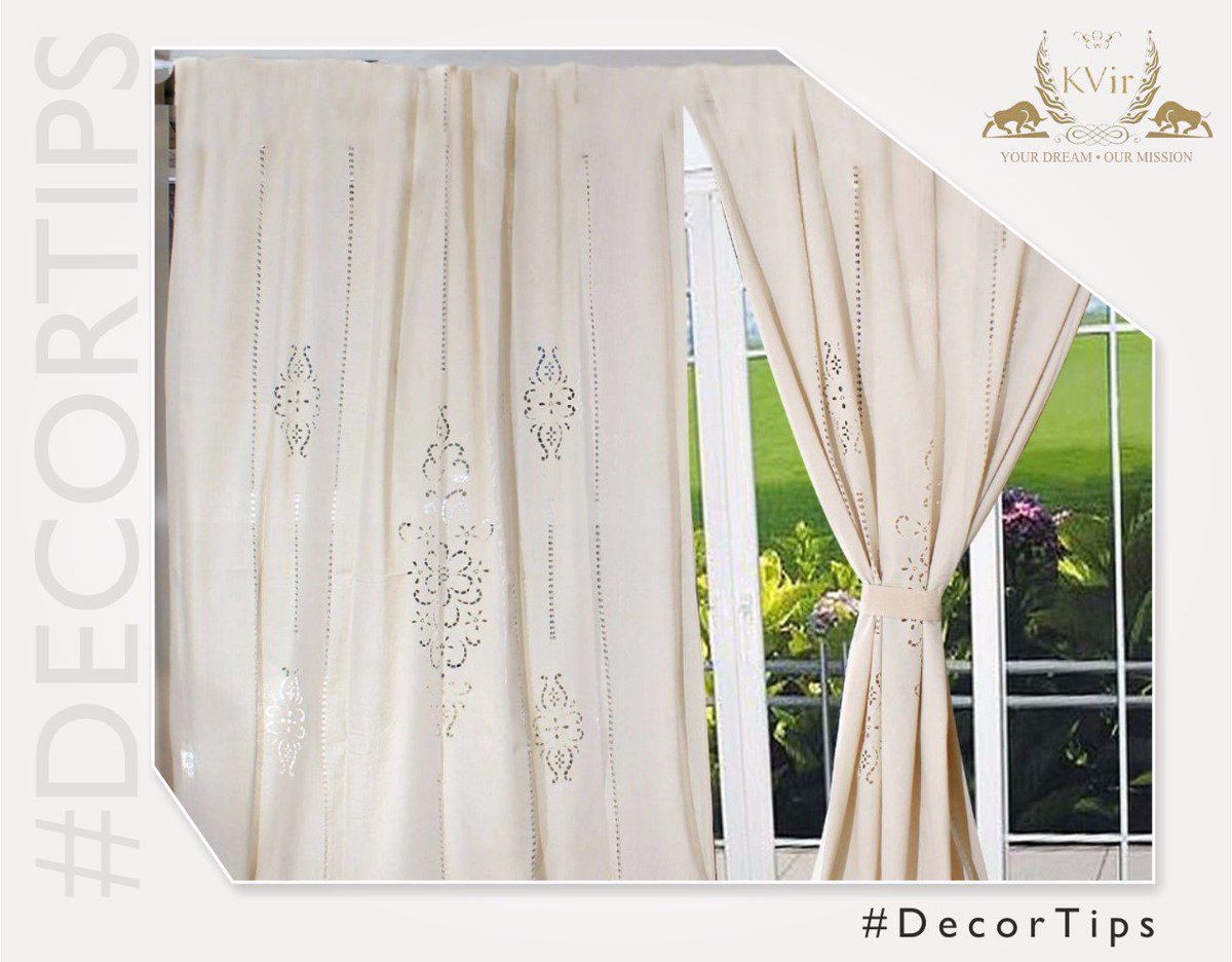 KVir_India's tweet photo. #DecorTips
Pick Light #Curtains
Choose curtains that are easy to dry, these curtains aren't just pretty to look at but allow ventilation too https://t.co/O0leXQ9WdL