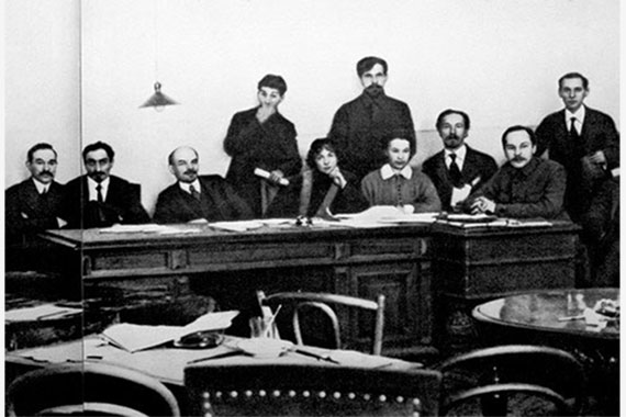 Bet you can spot <a href="/VLenin_1917/">Vladimir Lenin</a> Behind me: <a href="/JoeStalin_1917/">Joseph Stalin</a> &amp; hubby <a href="/SailDybenko1917/">Sailor Dybenko</a> &amp; my ex-lover @Shlyapnikov1917 in the far left #1917LIVE