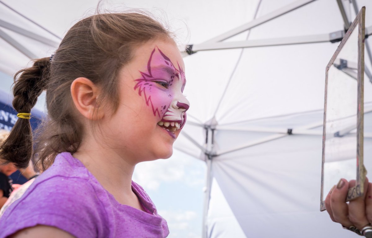 Festival face paint at <a href="/TONBRIDGECALL/">TONBRIDGE CALLING</a> on Saturday...