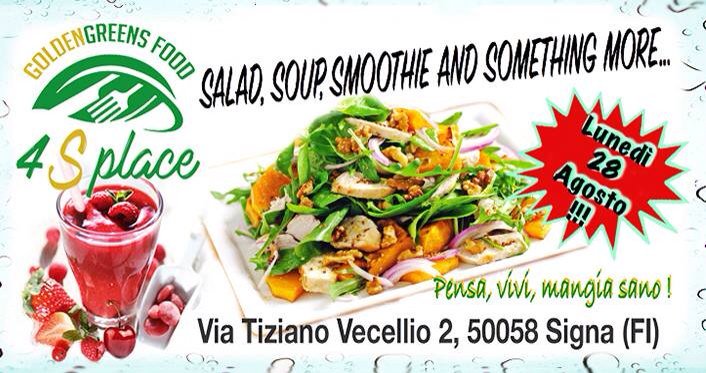 4Splace's tweet photo. 🎉28 AGOSTO #opening #insalateria #insalate #smoothie #frullati #pranzo #cena #aperitivo #firenze #signa #indicatore https://t.co/NyvlG9PxgV