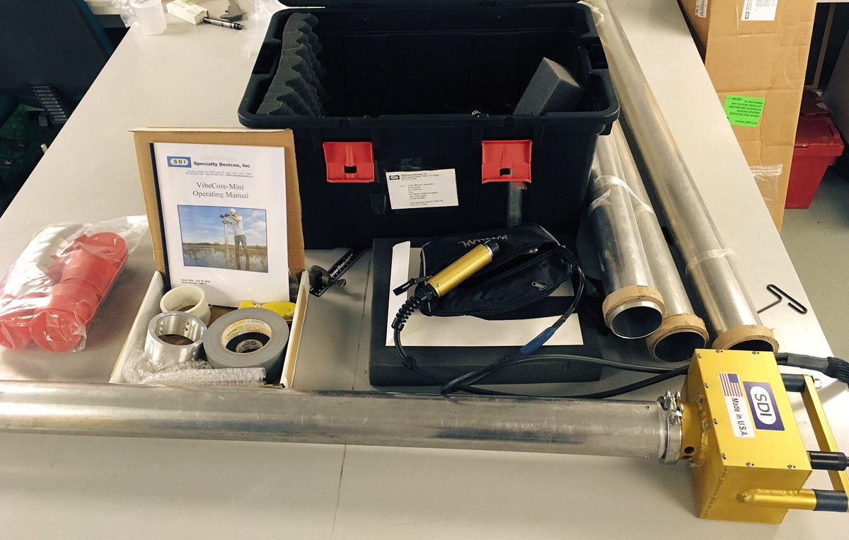 bentaylor_coast's tweet photo. Thanks @SpecialtyDevice for the #vibecore mini. Excited to sample the #estuary assessing #sediment #carbonstorage in #saltmarsh &amp; #mudflats https://t.co/6gLkGEQZBf