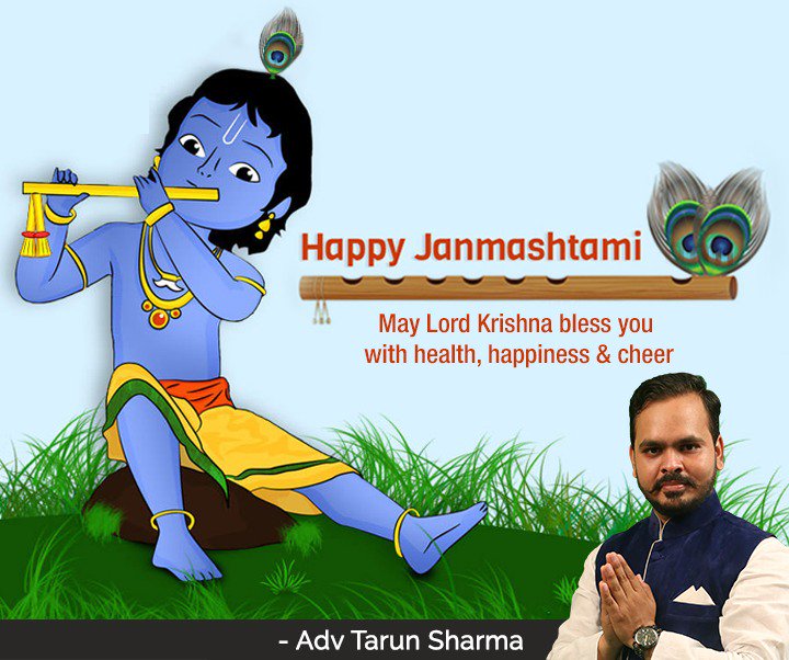 advtarun1's tweet photo. Happy Janmashtami 
#AdvTarunSharma #MiraBhayandar #MBMCElections #Prabhag2 https://t.co/eG0AMYQ9He