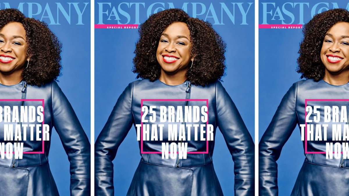 FastCompany's tweet photo. Some brands react to disruption; these are the ones driving it. Meet the 25 #BrandsThatMatter: https://t.co/hTacyq8MQp https://t.co/djqnpkLdKW