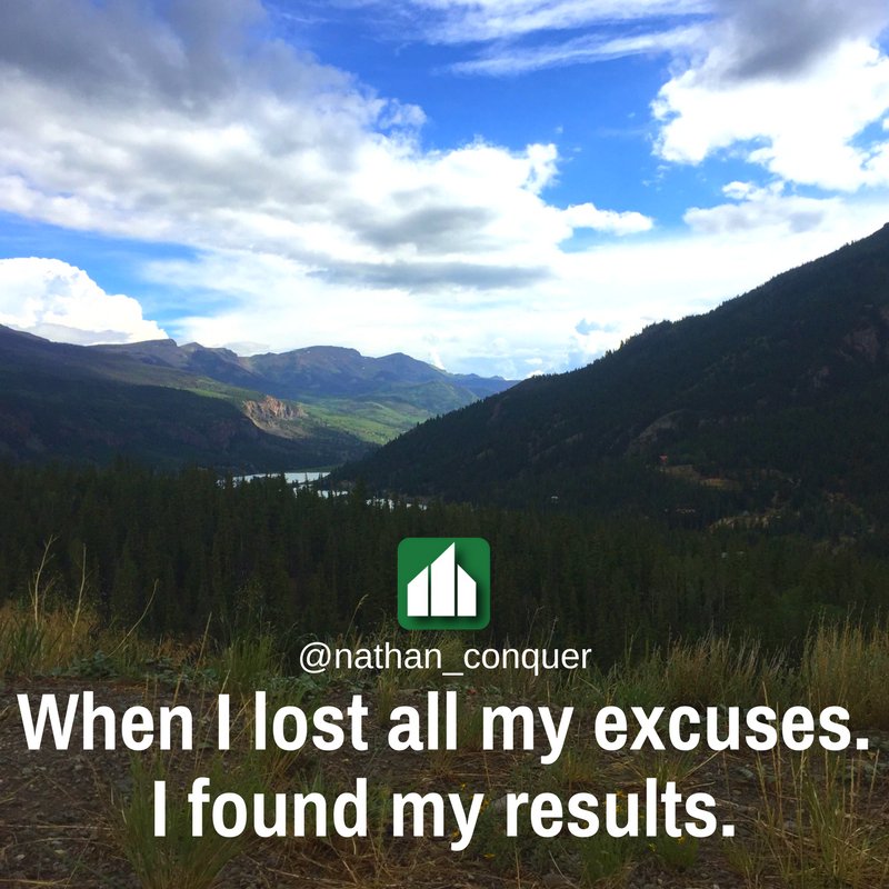 pearsonbranding's tweet photo. What are your excuses?? #MondayMotivation #MotivationMonday #success #excuses 👊⛰️💯 https://t.co/6G0YoqRTPe