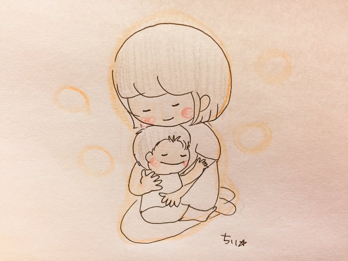 「親は子を想う。
子は親を想う。
いくつになっても。
いくつになっても。 」|ちぃ☆のイラスト