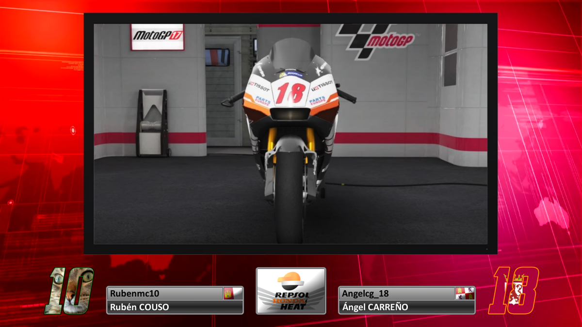 COE_Online's tweet photo. Comienzan las presentaciones de la próxima temporada de #MOTOGPCOE:

Repsol Honda Heat (Honda RC213V)
#10 - #Rubenmc10
#18 - @Angelcg10 https://t.co/tvcDcpWQbT