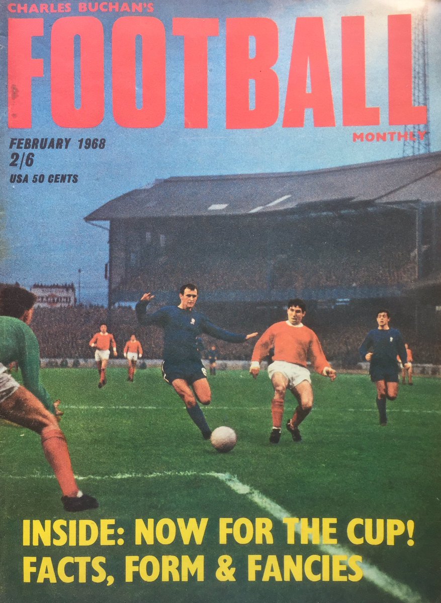MemorabiliaMal's tweet photo. CBFM ads Feb1968 inc ex #CFC Frank Blunstone's 'Soccer Centre' &amp; George Cohen #FFC 'Elliman Rub'
#CFC v #MUFC on the cover @stamford_bridge https://t.co/06D23XGgsa